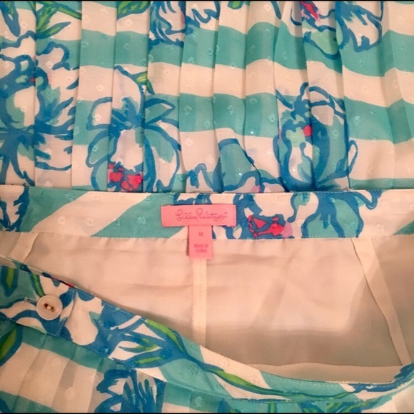 Lilly Pulitzer Rare Shorely Blue Plus - Picture 5 of 7